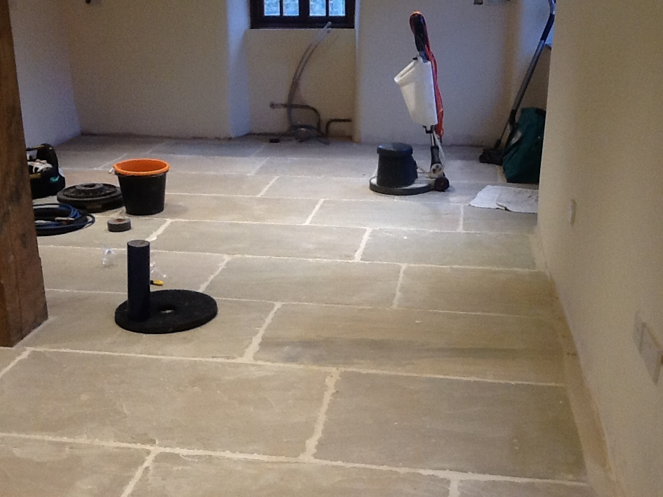 Grout Haze Removal from Sandstone Wappenham