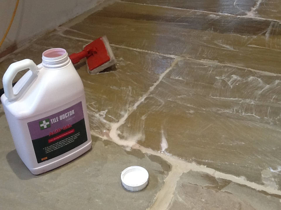 Grout Haze Removal from Sandstone Wappenham