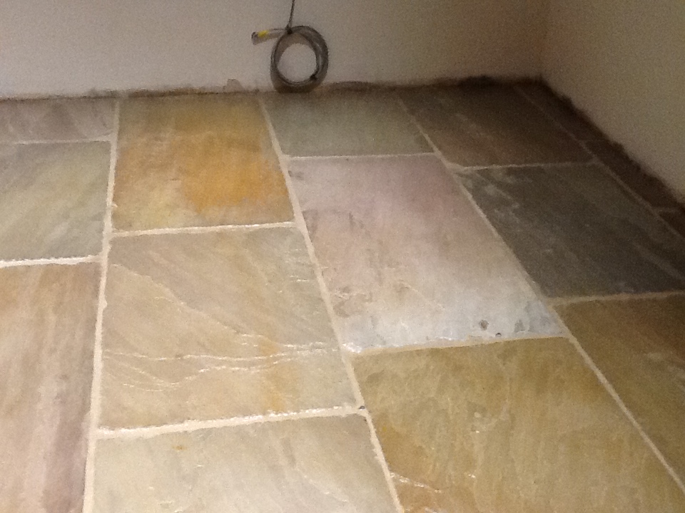 Grout Haze Removal from Sandstone Wappenham