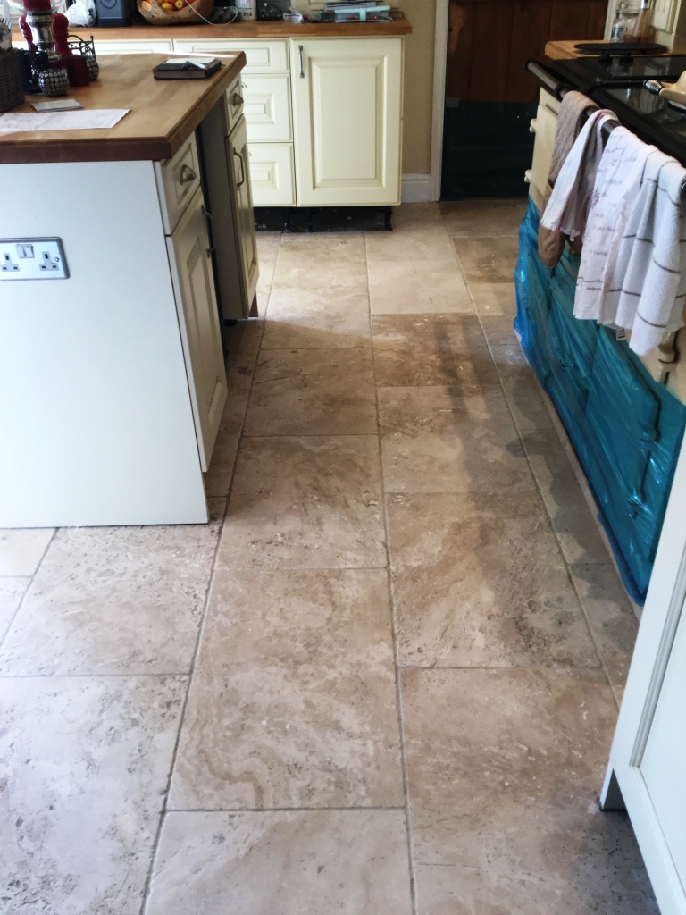 Pitted Tumbled Travertine After Cleaning Braybrooke