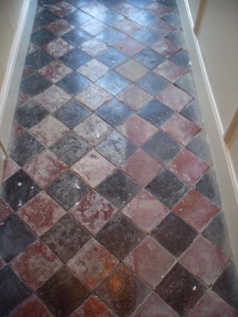 Quarry Tiled Floor - Before