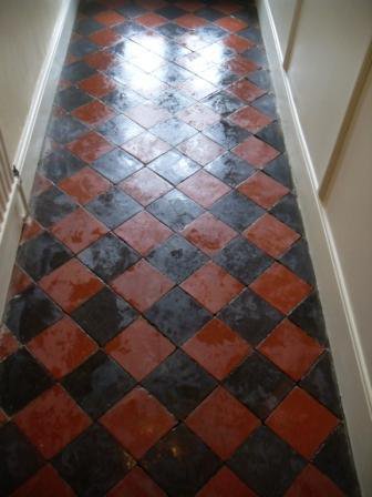 Quarry Tiled Floor - During Restoration