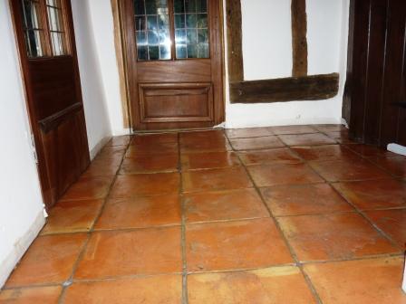 Terracotta Tiled Floor - After