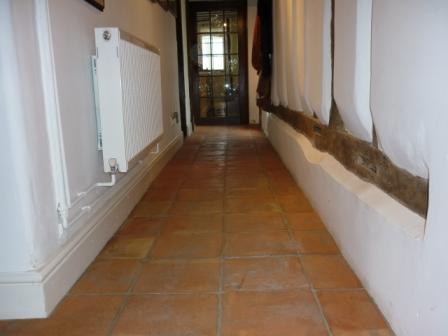 Terracotta Tiled Floor - Before