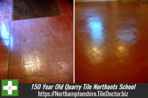 150 Year Old Quarry Tile Restoration in Northants School