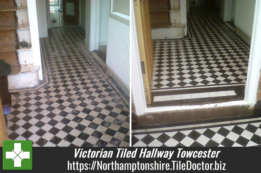 Restoring a Victorian Tiled Hallway in Towcester