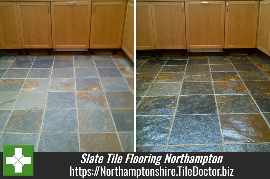 Slate Tile Flooring Cleaning In Northampton