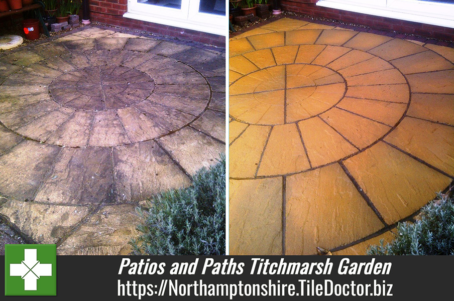 Cleaning Patios and Paths in a Titchmarsh Garden