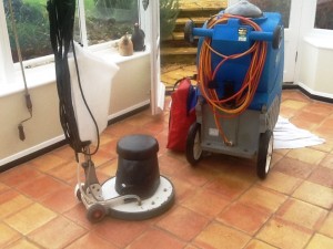 Terracotta tiles Cleaned and Sealed in Holcot Village