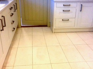 Dirty Grout in Titchmarsh Kitchen After Cleaning