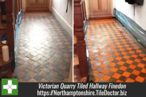 Restoring a Victorian Quarry Tiled Hallway in Finedon