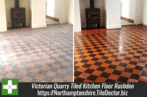 Restoring a Victorian Quarry Tiled Kitchen Floor in Rushden