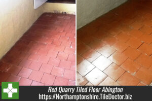Red Quarry Tiled Floor Restored in Abington