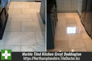 Marble Tiled Sun Room and Kitchen Transformed in Great Doddington