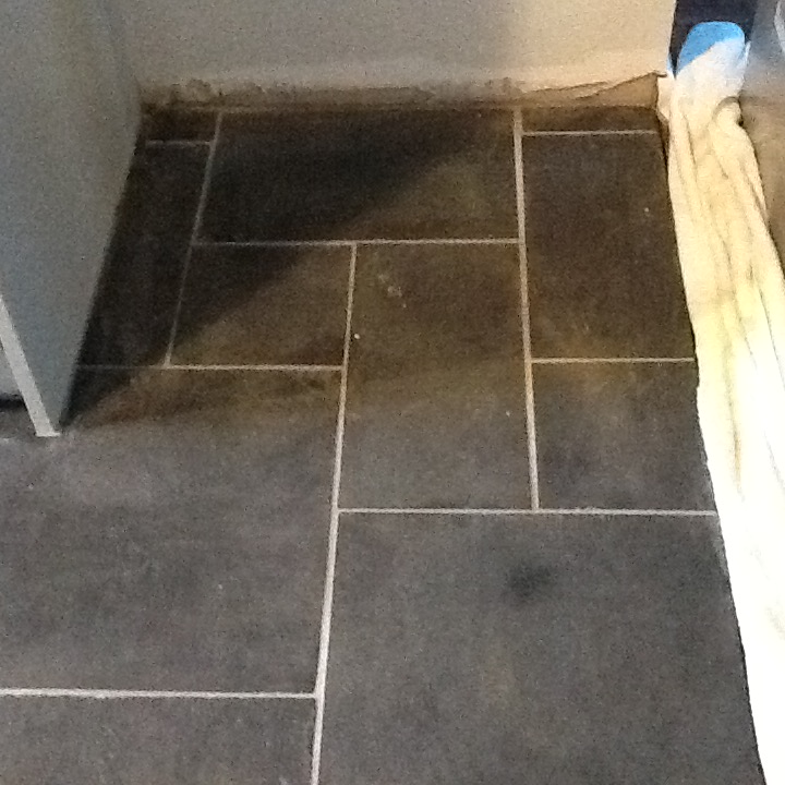 Slate Tiles with Grout Haze Woburn Sands
