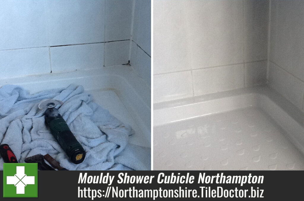 Mouldy Shower Cubicle Refreshed in Northampton