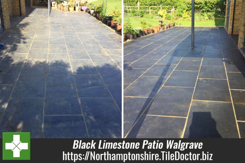 Renovating a Black Limestone Patio in Walgrave