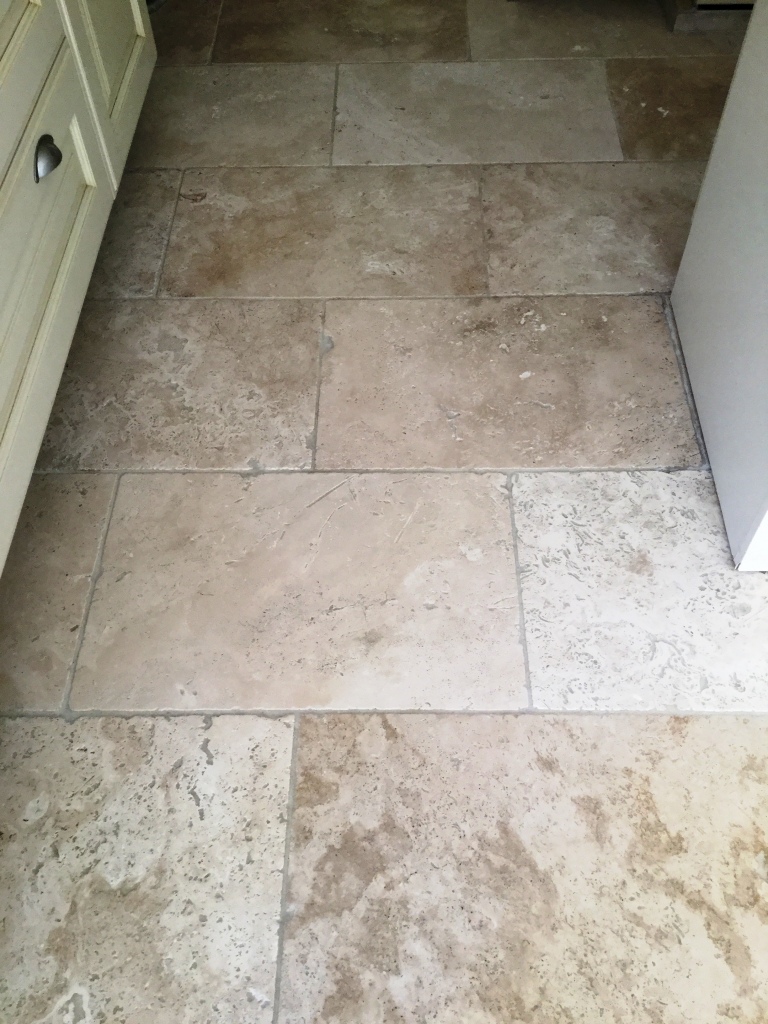 Pitted Tumbled Travertine After Cleaning Braybrooke