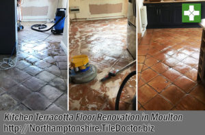 Kitchen Terracotta Floor Before After Renovation Moulton