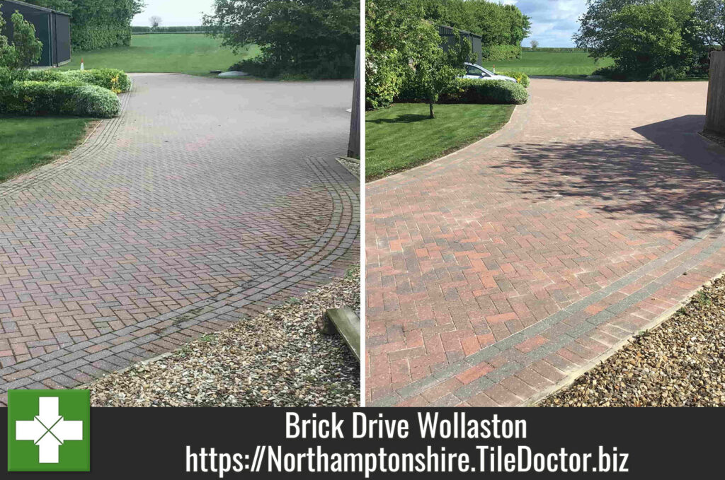 Brick Paved Driveway Renovated in Wollaston Northamptonshire